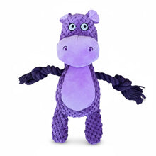 Cuddle Buddies- Plush Dog Toy with Rope Arms & Squeaker