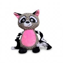 Cuddle Buddies- Plush Dog Toy with Rope Arms & Squeaker