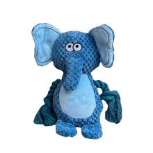 Cuddle Buddies- Plush Dog Toy with Rope Arms & Squeaker